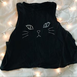 Cute cat tank! (Brandy Melville)
